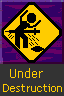 under destruction button